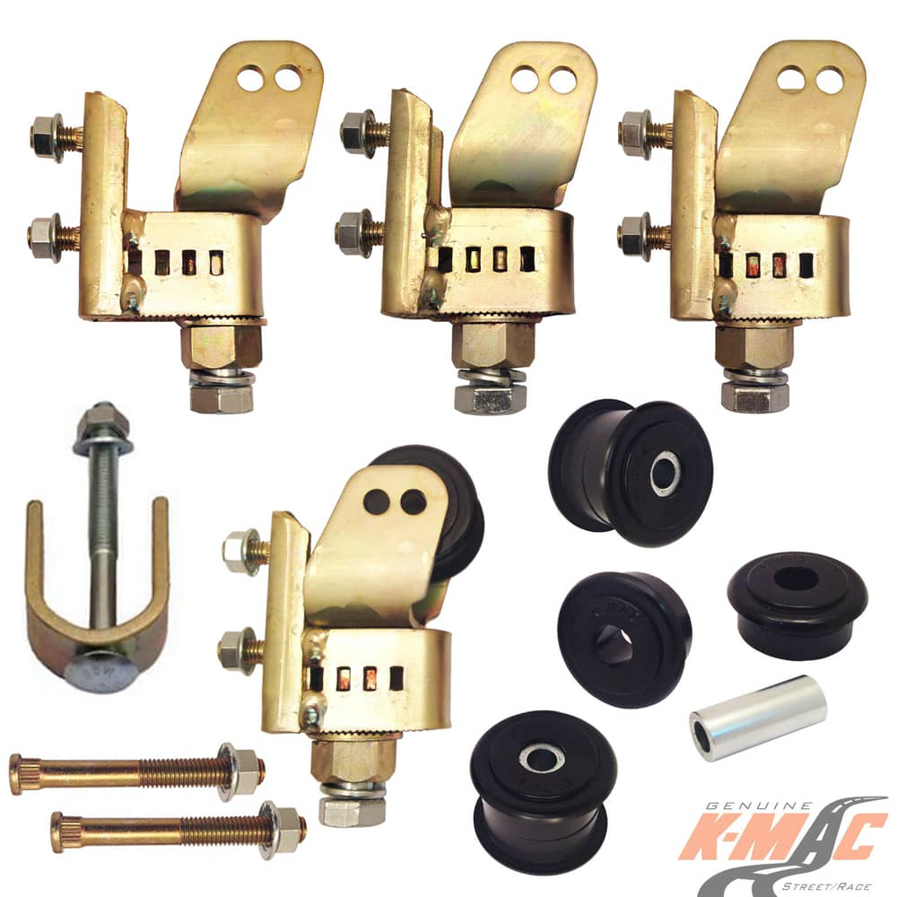 Ford 181316 K FRONT<br />Falcon AU, BA, BF, RTV (’98-’08) <br /> (Set of 4) <i>Genuine K-MAC</i> FAST “RATCHET” ADJUST. CAMBER & CASTER BIGGEST, QUICKEST, STRONGEST ADJUSTMENT SYSTEM. WITH SELF ALIGN MOUNTS FOR EXT. WEAR LIFE. ALSO INCLS. BUSH EXTRACTION TOOL ! - Image 2