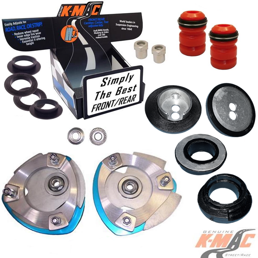 Mazda 182616-2L Front<br />Mazda 3/ 5 (Mk 1, 2) (’03-’12) <br />( Pair )<br />Top Strut Mounts <br />Camber & Caster adj.  <br /> (Stage 2- Street/ Race)