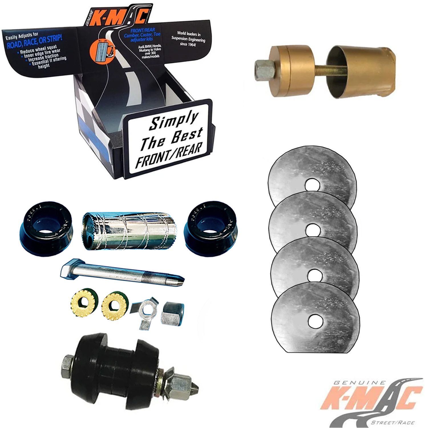 BMW 193616-8J  Front <br />(’11-’20) F20, 21, 22, 23, 25, 26, 30-36, E84 incl.’X’, ‘M’ (Pair)<br />Camber Inner Arm Bush <br />Up to 2 extra deg. (+ or -)