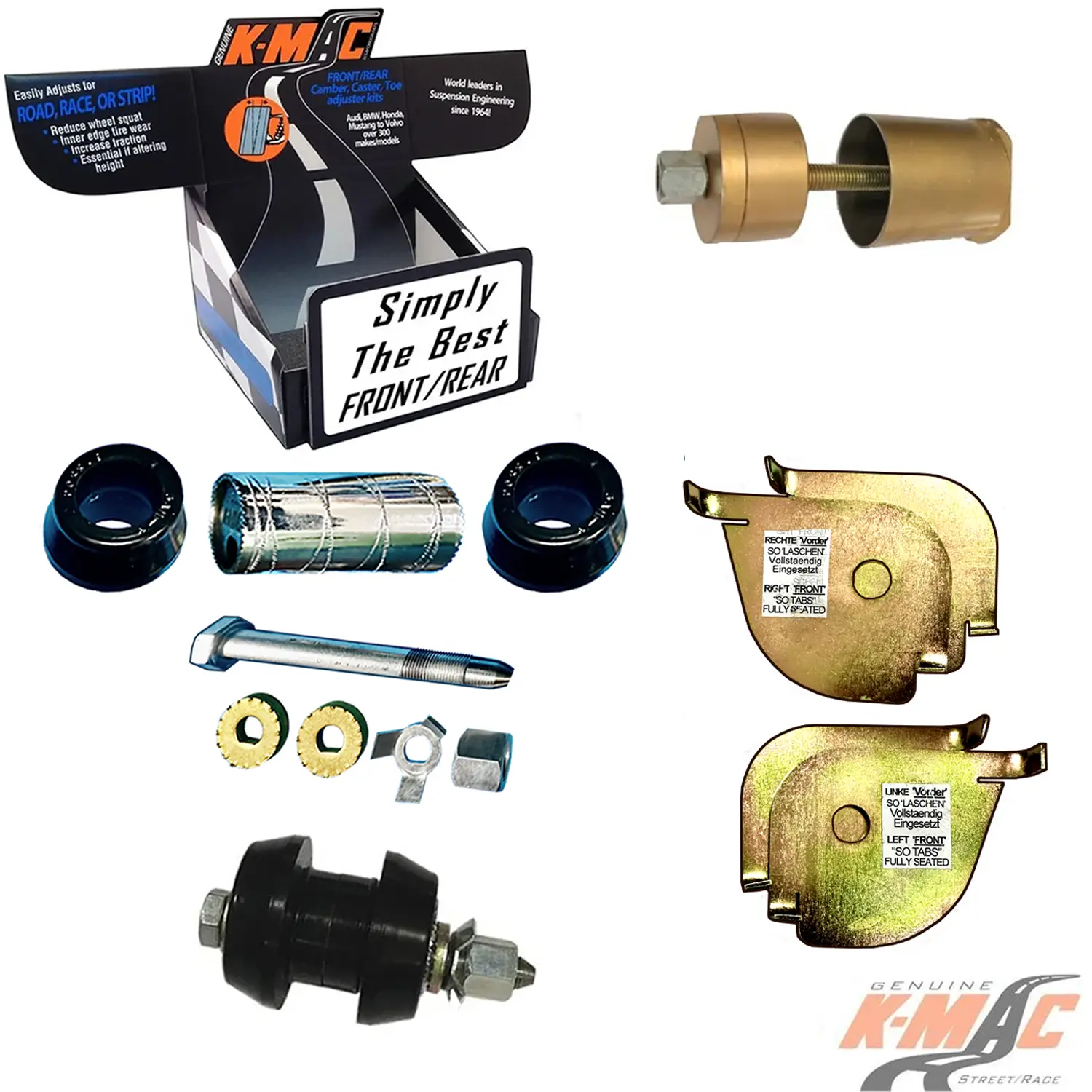 Mercedes 503416-4J<br />AMG GT 4 Door 43, 53, 63, 63/S E Performance (’18-’26)  (Set of 2)<br />Front Camber (Only)<br /> “Less Cost Then 1 Quality Tire” Adj. Bush Kit