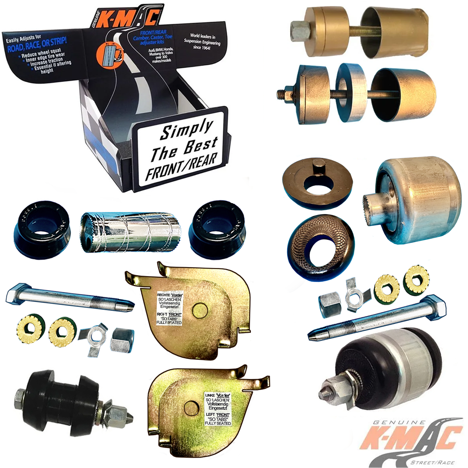 Mercedes 503016 N<br />W222/S, S63/65 AMG, C217/AS, 63/65 AMG, Maybach (’13-’20) . ( Set of 4 ) <br />Front Camber (& Caster) <br />Adj. Bush Kit