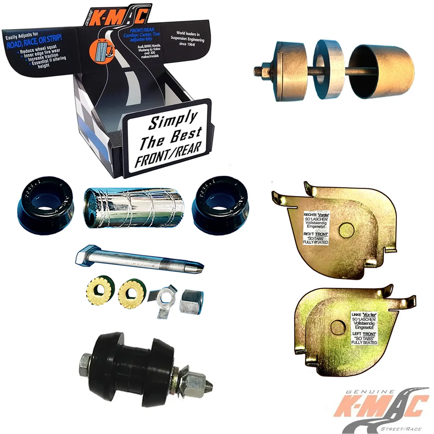 Mercedes 503016-1K<br />W222/S, S63/65 AMG, C217/AS, 63/65 AMG, Maybach (’13-’20) <br /> (Set of 2) <br />Front Camber (Only) <br />“Less Cost Then 1 Quality Tire” Adj. Bush Kit