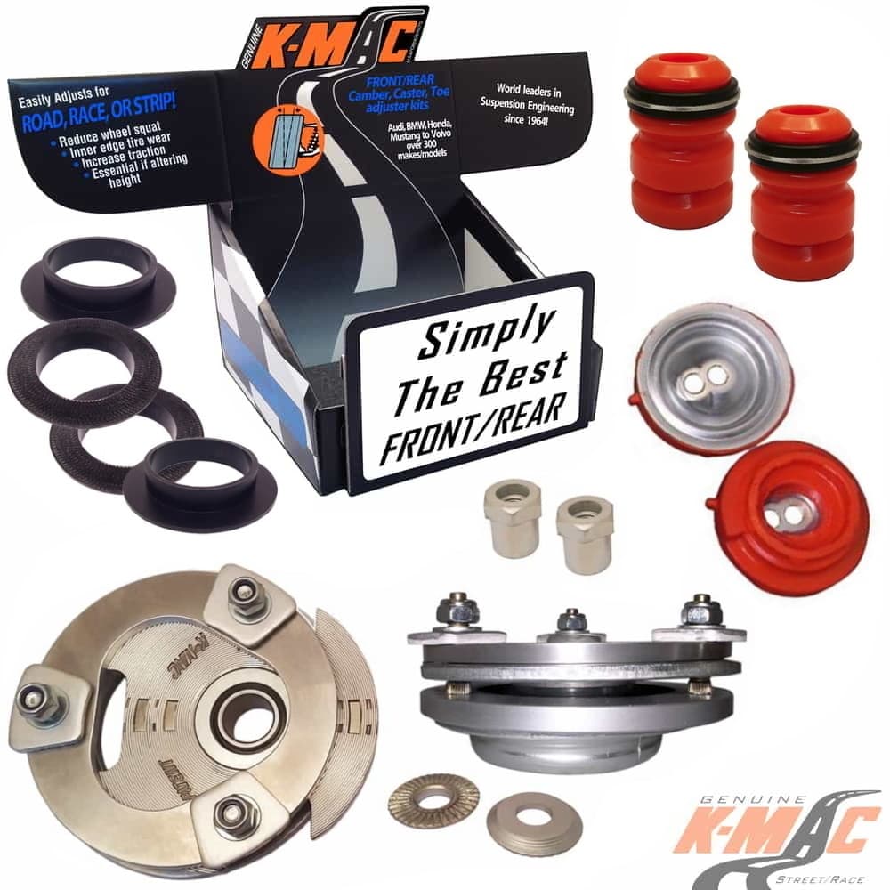 Ford 182516-4L FRONT <br /> Fiesta (’86-’20) <br />( Pair )<br />Top Strut Mounts <br />Camber & Caster adj.  <br />(Stage 2- Street/ Race)