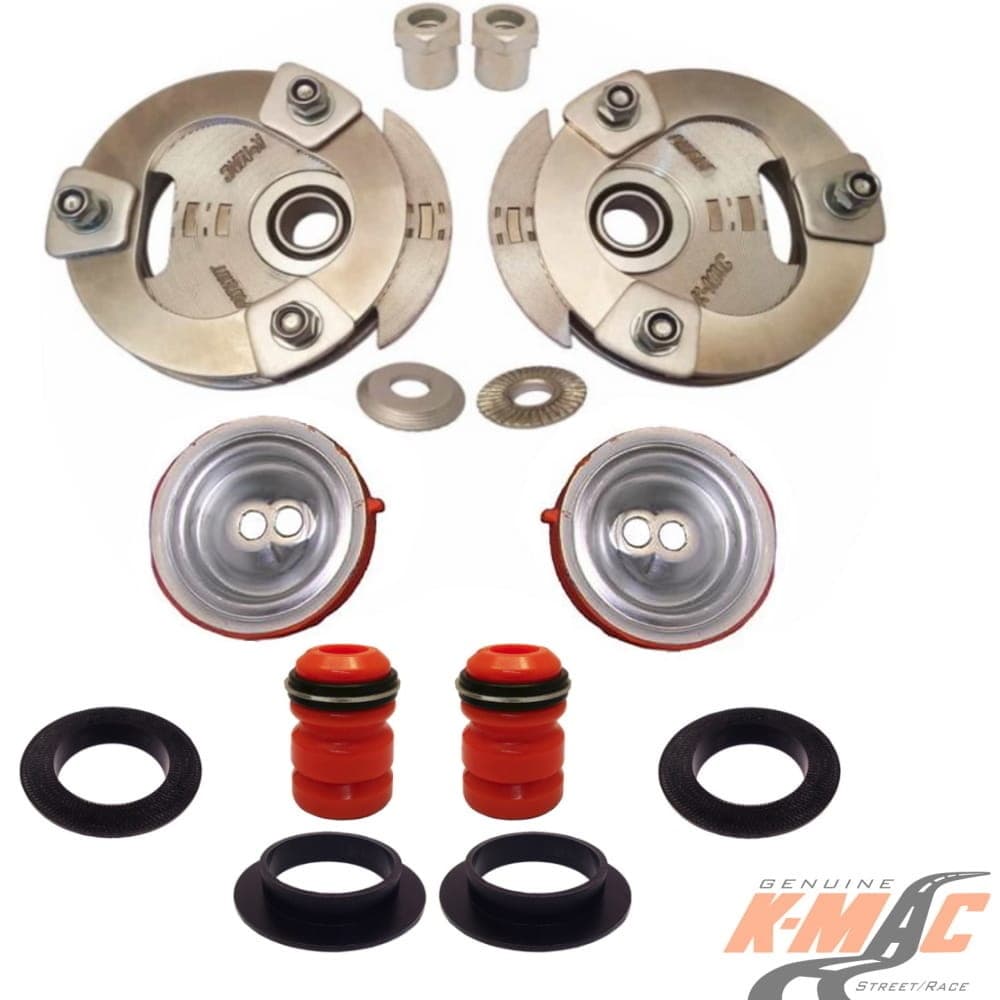 Ford 182516-4L FRONT <br /> Fiesta (’86-’20) <br />( Pair )<br />Top Strut Mounts <br />Camber & Caster adj. <br />(Stage 2- Street/ Race) - Image 2