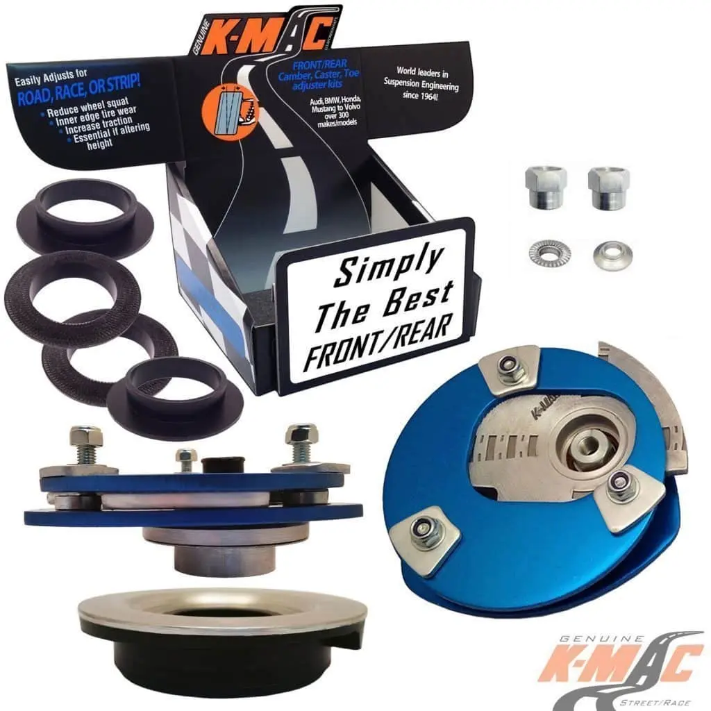 Mercedes 501716-2L <br />(’82- ’01) W124/ C124(E), R129(SL), W201(190) <br />Incl AMG <br /> Front Top Strut Mounts <br />Camber (& Caster) adj<br />(Stage 2- Street/ Race)