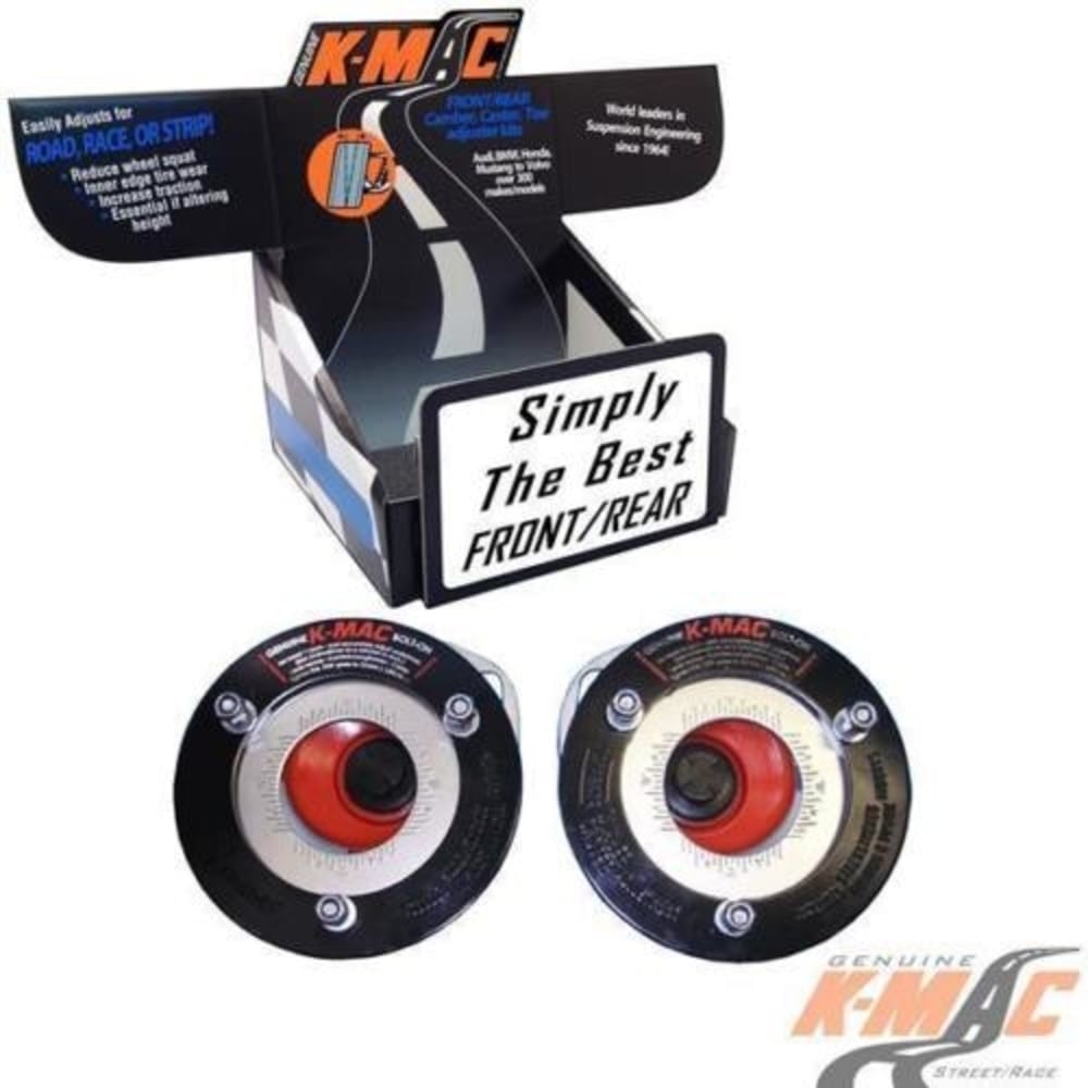 Datsun 540516-1J Front <br />510 610 1600 180B 200B 240K C210 R30  . ( Pair ) <br />Top Strut Mounts <br />Camber & Caster adj. <br /> (Stage 1- Street)<br />Biggest Quickest Adjustment