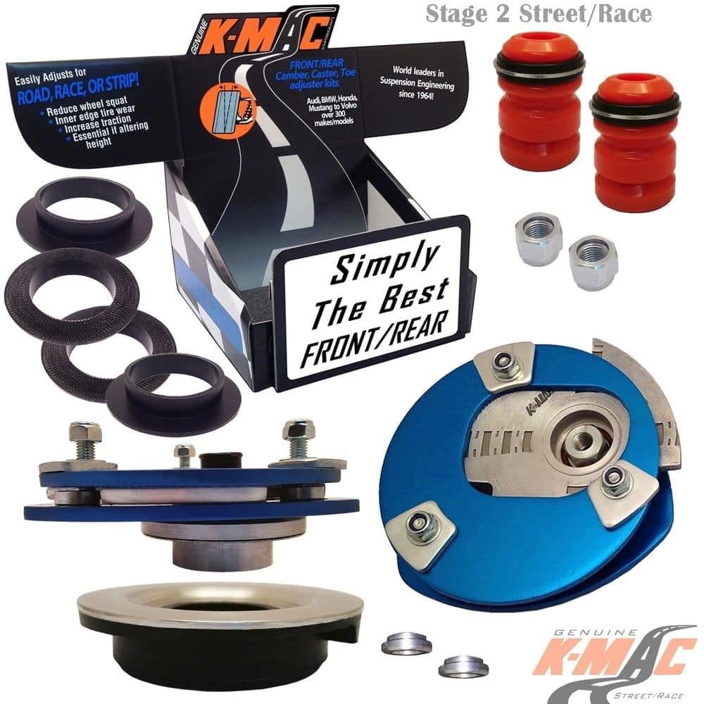 Volkswagen 141416-2L<br />Polo, T Cross, Taigun, Nivus, Tacqua, Taigo, Virtus incl R/GTI (’17-’25) . (Pair) <br /> Front Top Strut Mounts <br />Camber & Caster adj.  <br />(Stage 2 – Street/ Race)