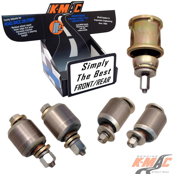 BMW 193926K Rear <br />E81, E82, E84, E87, E88, E90 <br /> E91, E92, E93 excl.’M’<br /> (2 Pair) <br />Camber & Toe Adjustable Inner Bushes